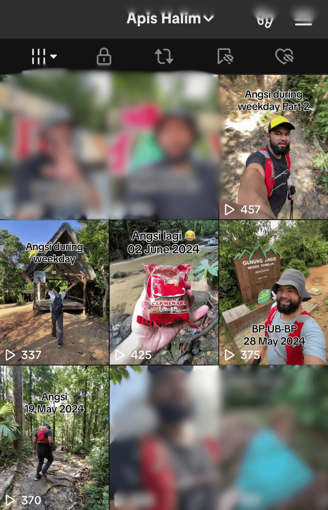 Tiktok content asyik Angsi je